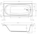 Extra Product Image For Mercury 1600X700 Straight Bath 1