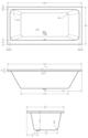 Extra Product Image For 1800 X 900 Whirlpool Bath Double Ended 1