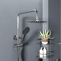 Bc Deluxe Exposed Thermostatic Shower, Riser Set