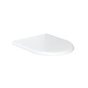 Curve & Carbamide Soft Close Toilet Seat Contemporary Design and White Finish
