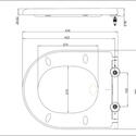 Specification Drawing for Britton Curve Soft Close Toilet Seat