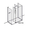 Extra Product Image For 1700Mm X 900Mm Walk In Shower Cubicle With Side Panel Tray Elixir Shower Kit And Hinge Panel Matki Boutique 2