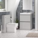 Modern Grey Bathroom Furniture Vanity Unit with Storage