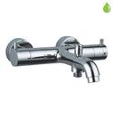 Florentine Exposed Wall Mounted Finished in Chrome Thermostatic Bath & Shower Mixer, Wall Mounted, HP 1.0
