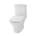Cutout image of Classic White Close-coupled Parma Toilet with Soft-close Seat
