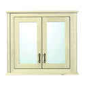Thurlestone Wall Cabinet With 2 Doors Wood/Mirror Glass Doors (Hand Painted Finishes) Contemporary double