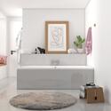 Double Ended Large Bath with Grey Bath Panels 