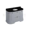 Extra Product Image For Burlington Freestanding 134 Curved Vanity Unit With Drawers 1