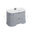 Extra Product Image For Burlington Freestanding 134 Curved Vanity Unit With Drawers 2