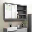 MIRROR CABINET WITH OPEN SHELVES