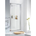 Lakes Silver Framed Pivot Shower Door By Bathroom City