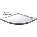 900mm Shower Quadrant white Slimline Tray 
