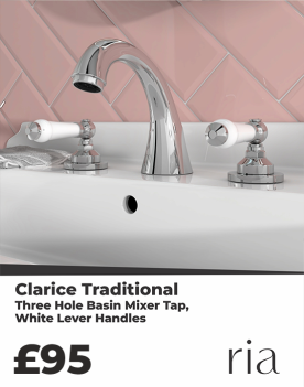 Traditional Three Hole Basin Tap