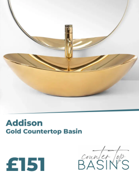 Gold Bathroom Basin - Modern Basins 