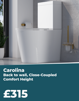 Carolina Back to wall Close-coupled Comfort Height Toilet