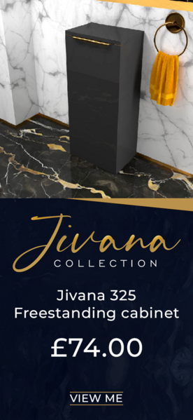 Side Banner Jivana 325 Freestanding Small Storage Cabinet, Anthracite Grey
