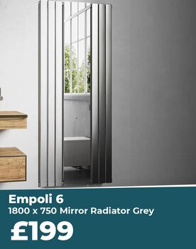 Empolio 6 grey mirror radiator