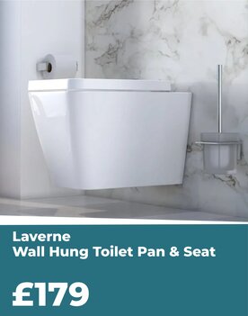 Wall Hung Toilet Pan & Seat