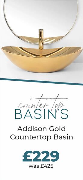 Gold Countertop Basin