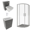 Patello Grey 800 Quadrent Shower suite Patello Grey 800 Quadrent Shower suite