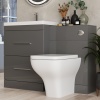 Complete Patello Grey L Shape Shower Bath Suite incl Sink cabinet Toilet and Taps. Extra Product Image For Complete Patello Grey L Shape Shower Bath Suite Incl Sink Cabinet Toilet And Taps. 3