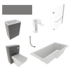 What's Included with the Patello Grey L Shape Bath Suite What's Included with the Patello Grey L Shape Bath Suite