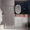 Patello White Combi Vanity Toilet And Shower Sliding Door Enclosure Suite Patello White Combi Vanity Toilet And Shower Sliding Door Enclosure Suite