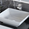 Sonix White 1500 Double Vanity Unit with Glass Top Extra Product Image For Sonix 1500 Glass Top Wall Hung Double Vanity Unit Inc Counter Top Basins White 1