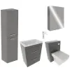 Patello Bathroom Furniture Suite with 2 Mirror cabinets