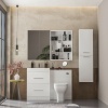 Patello Bathroom Furniture Suite with Mirror Cabinet & Shelf Storage Extra Product Image For Patello Bathroom Furniture Suite With Mirror Cabinet And Shelf Storage 2