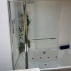 Square Bath Screen with Fixed Panel
