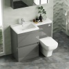 LARGE LUXURY SPACE SAVING ENSUITE FROM PEMBERTON SINK AND TOILET CABINET ENSUITE