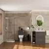 Patello Grey Shower Suite 1400 Vanity Storage BTW Toilet Corner Shower Patello Grey Shower Suite 1400 Vanity Storage BTW Toilet Corner Shower
