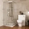 Patello White Shower Suite 1400 Vanity Storage Corner Shower Toilet Unit Pan Patello White Shower Suite 1400 Vanity Storage Corner Shower Toilet Unit Pan