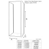 Radiant Reduced Height 3 Sided Shower 700 Pivot Line Drawing Tech Drawing of Radiant Reduced Height One Wall Shower 700 Pivot