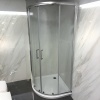 Radiant Deluxe Quadrant 900mm Shower Enclosure 1 Showroom Lifestyle Image for Radiant Deluxe Quadrant 900mm Shower Enclosure: Optional Tray, 1900mm Height