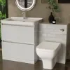 Ashford 800 Grey Basin Unit BTW Toilet Quad Shower