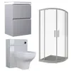 Ashford 600 Grey Basin Unit BTW Toilet Quad Shower Ashford 600 Grey Basin Unit BTW Toilet Quad Shower
