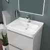 Ashford 600 Grey Bath Suite Basin Unit BTW Toilet