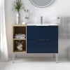 Alani 900 Navy Blue Sink Cabinet and Storage Alani 900 Navy Blue Sink Cabinet and Storage