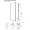 Radiant Deluxe 3 Sided Shower 800 Bifold Line Drawing Tech Drawing of Radiant Deluxe One Wall Shower 800 Bifold