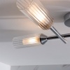 Multi arm glass Semi flush Light: 4 Bulb Multi arm glass Semi flush Light: 4 Bulb