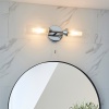 Glass Wall Light: 2 Bulb Glass Wall Light: 2 Bulb