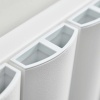 ahtar white aluminium horizontal radiator