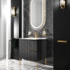 elvia 600 black vanity unit white basin gold handles elvia 600 black vanity unit white basin gold handles