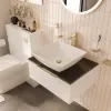 jivana small bath suite 600 white sink cabinet wc toilet gold