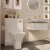 jivana small bath suite 600 white sink cabinet wc toilet gold