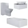 jivana small bath suite 600 white sink cabinet wc toilet gold