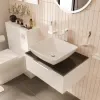 jivana small bath suite 600 white vanity unit wc toilet chrome
