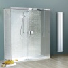 One Wall Shower Cubicle by Matki Eauzone 1800mm Width Main product image for matki eauzone sliding door 3 sided enclosure 1800mm